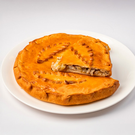 Сдобный пирог курица и картофель Сдобный пирог курица и картофель