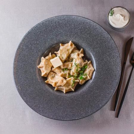 Вареники с картофелем и грибами Вареники с картофелем и грибами