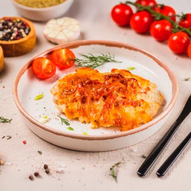 Куриная грудка запеченная по-болгарски Куриная грудка запеченная по-болгарски